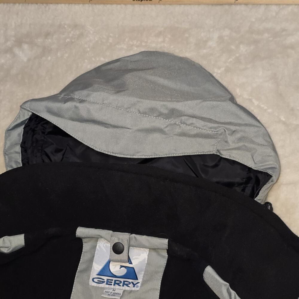 Vintage Gerry Ski Jacket Men’s Medium Blue Gray Hooded 90s Y2K Snowboarding Coat - Picture 16 of 16